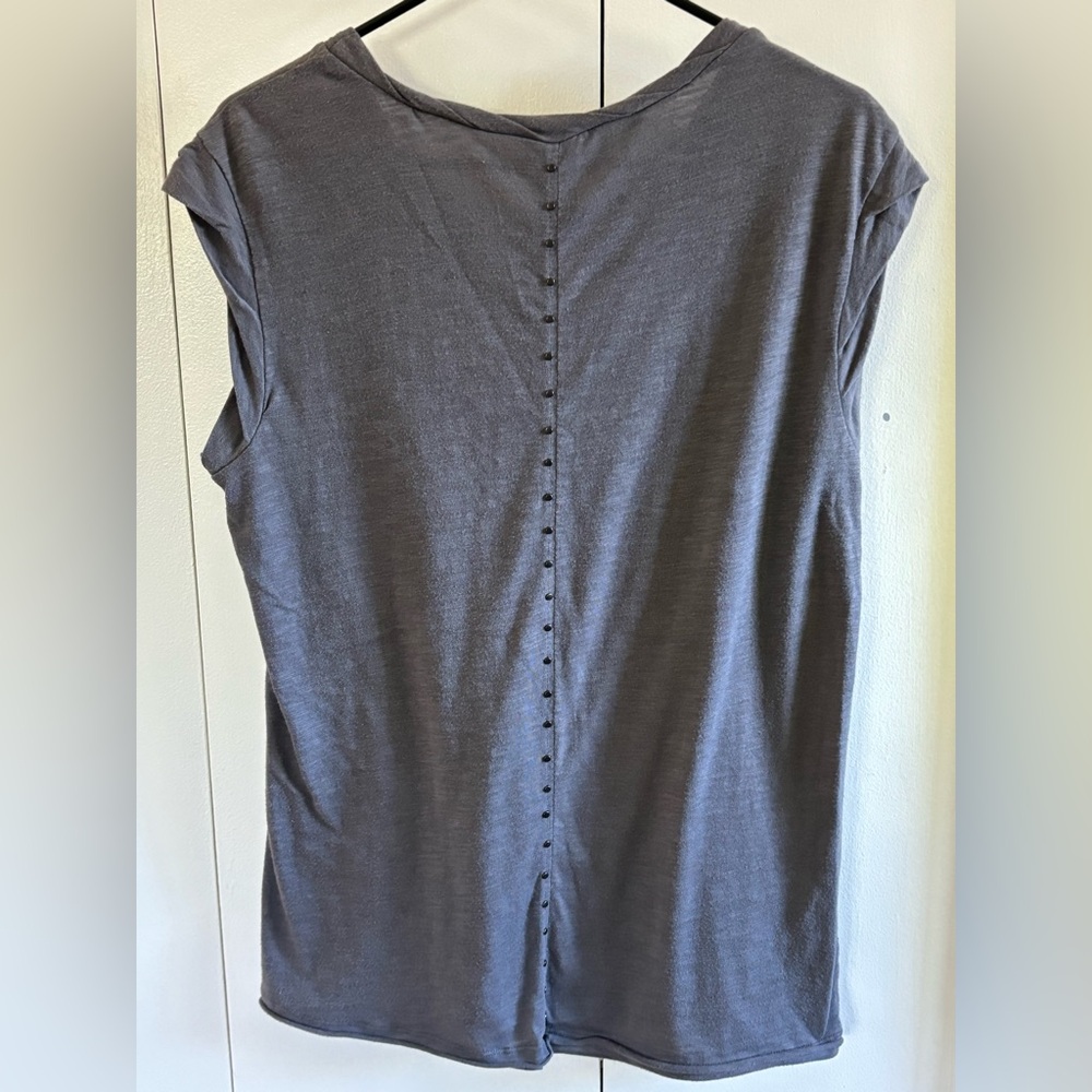 Cap sleeve studded top